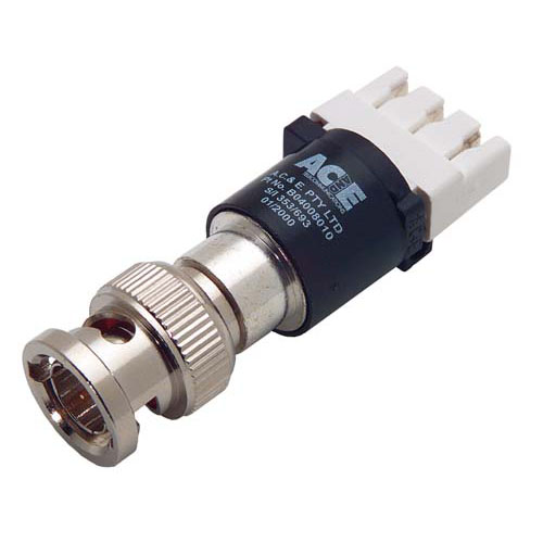 Picture of 75 to 120 Ohm Balun, BNC Plug / Krone IDC