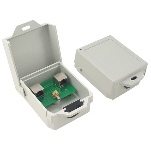 Picture of Outdoor 10/100/1000 Base-T CAT6 PoE Compatible Lightning Protector - RJ45 Jacks