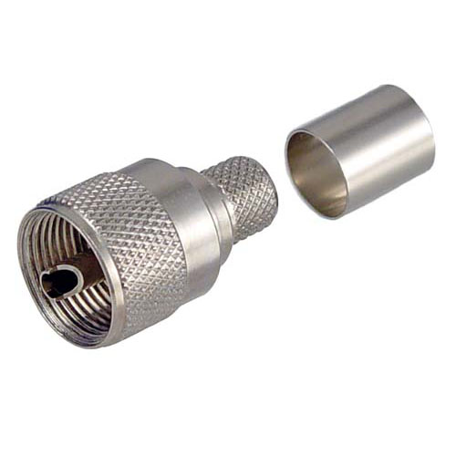 Picture of UHF Male Crimp (Type PL259) for RG8, 400-Series Cable