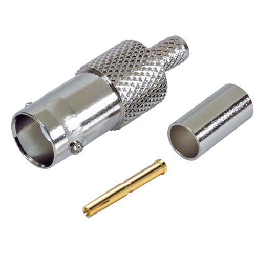 Picture of 75 Ohm BNC Crimp Jack 3 Pc. for RG6 Cable