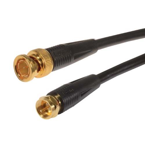 Picture of RG59A Coaxial Cable, BNC Male / F Male, 9.0 ft