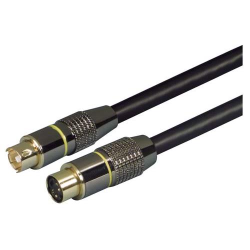 Picture of Assembled S-Video Cable, Male / Female, 3.0 ft