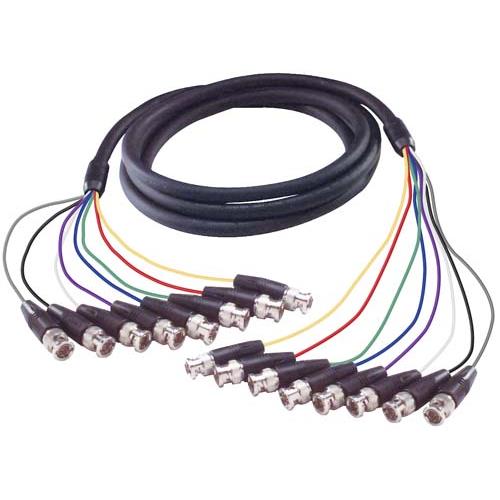 Picture of Premium Multi-Coaxial Cable, 8 BNC Male / Male, 10.0 ft