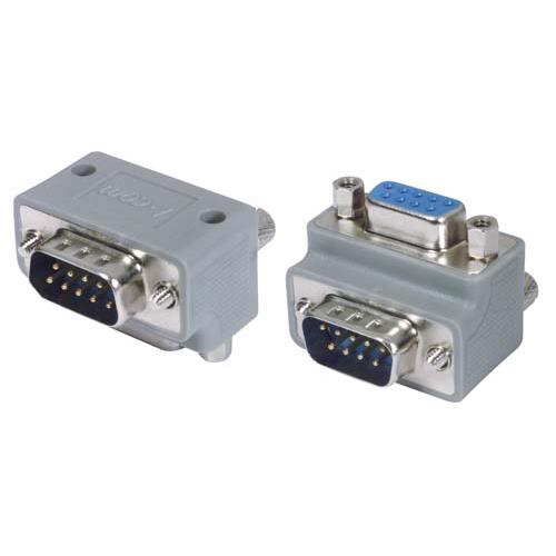 Picture of Low Profile Right Angle Adapter, DB9 Male / Female, Cable Exit 3