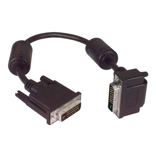 Picture of DVI-D Dual Link LSZH DVI Cable Male / Male Right Angle, Top 5.0 ft