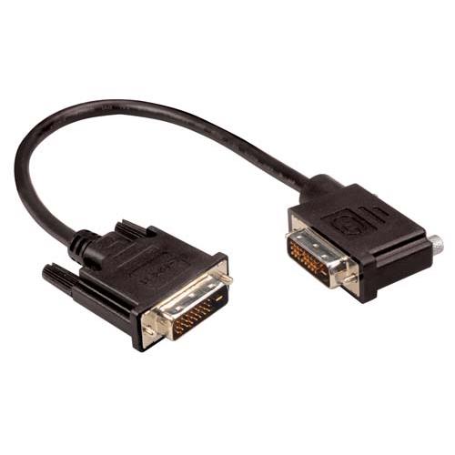 Picture of DVI-D Dual Link DVI Cable Male / Male Right Angle,Left 1.0 ft