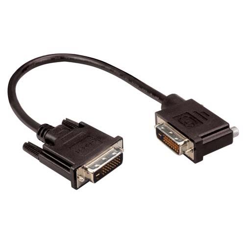 Picture of DVI-D Dual Link DVI Cable Male / Male Right Angle, Right 1.0 ft