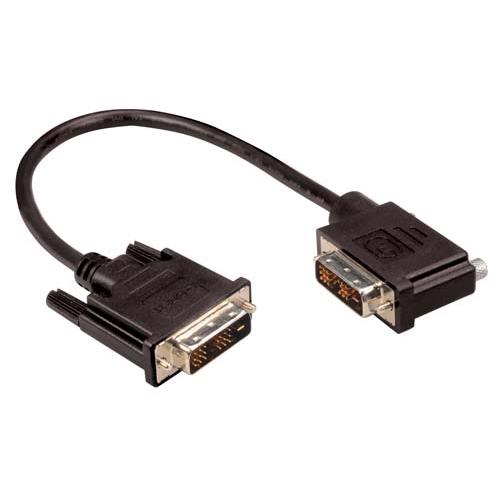 Picture of DVI-D Single Link LSZH DVI Cable Male / Male Right Angle, Left, 10.0 ft