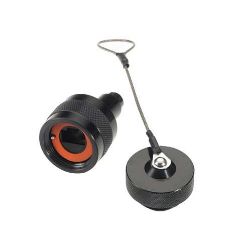 Picture of Ruggedized RJ45 Plug, Anodized finish, for cable OD .190-.270" w/ Dust Cap