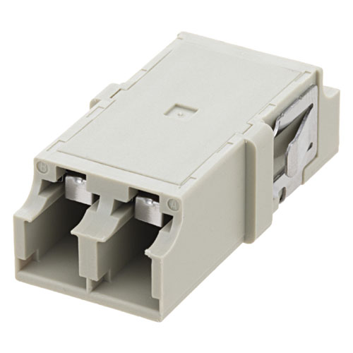 Picture of LC Internal Shutter Coupler, Duplex, No Flange, Beige