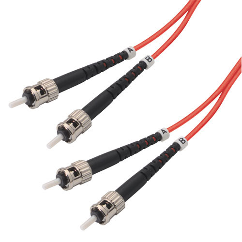 Picture of OM1 62.5/125, Multimode Fiber Cable, Dual ST / Dual ST, Red 15.0m