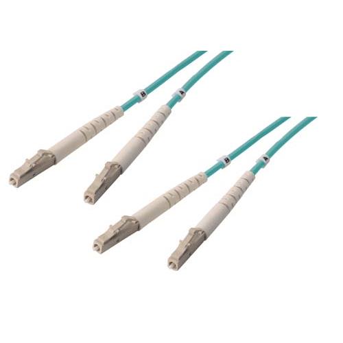 Picture of OM3 50/125, 10 Gig Multimode LSZH Fiber Cable, Dual LC / Dual LC, 3.0m