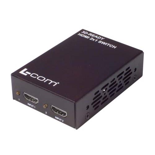 Picture of L-com HDMI® Switch 2 X 1 , 3D Ready, HDCP compliant