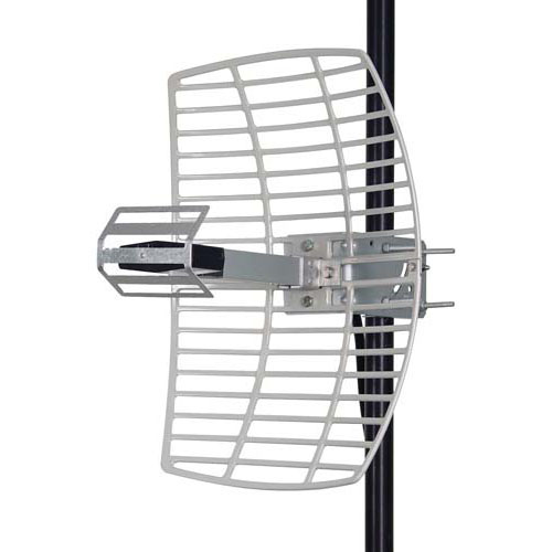 Picture of 2.4 GHz 15 dBi Die Cast Mini-Reflector Grid  Antenna - N Female Connector 5PK