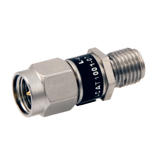 Picture of 2W/7 dB RF Fixed Attenuator, SMA Male to SMA Female Stainless Steel Body Up to 3 GHz