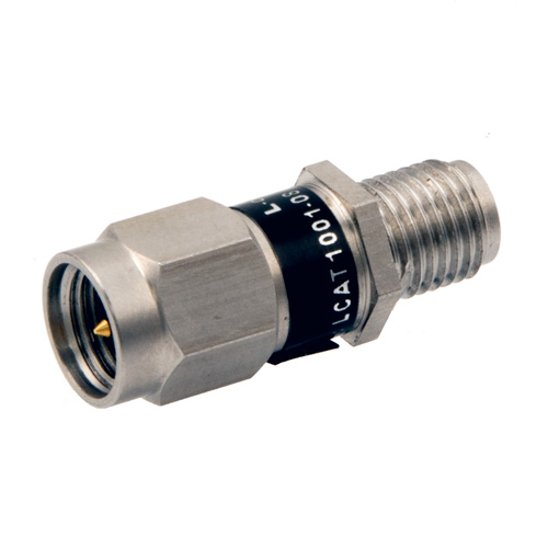 Picture of 2W/8 dB RF Fixed Attenuator, SMA Male to SMA Female Stainless Steel Body Up to 3 GHz