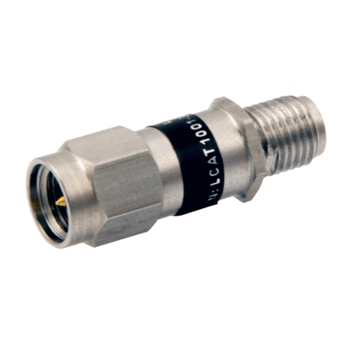 Picture of 2W/30 dB RF Fixed Attenuator, SMA Male to SMA Female Stainless Steel Body Up to 3 GHz