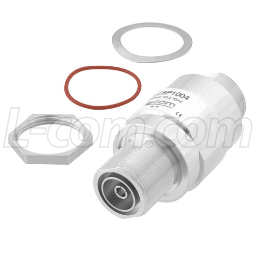 Picture of 7/16 F/F RF Surge Protector 698MHz - 2.7GHz DC Pass 1000W IP67 20kA Surge Filter Low PIM -155 dBc