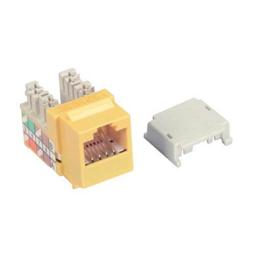 Picture of OCC Category 6 Keystone Jack 110/RJ45 EIA568A/B Yellow