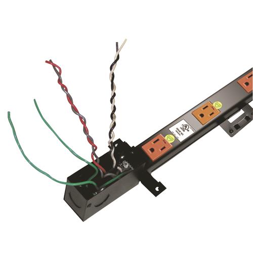 Picture of Middle Atlantic J-Box 20 AMP/ 20 Outlet, Bottom Orientation