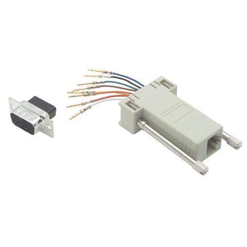 Picture of Modular Adapter, DB9 Male / RJ45 (8x8) Jack