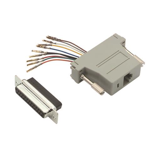 Picture of Modular Adapter, DB25 Female / 10 Pin Modular Jack