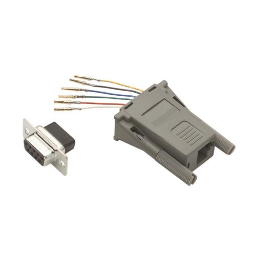 Picture of Modular Adapter, DB9 Female / MMJ (6x6) Jack 50µ Gold