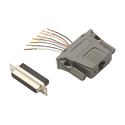 Picture of Modular Adapter, DB25 Female /RJ45 (8x8) Jack 50µ Gold
