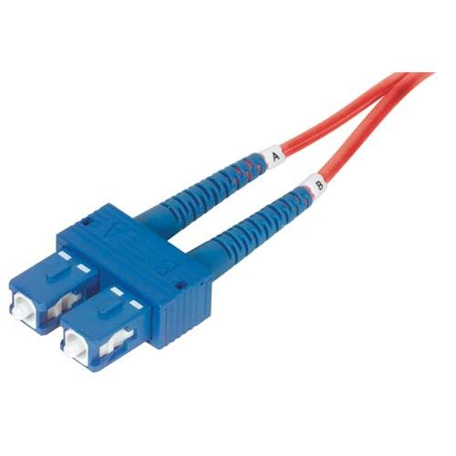 Picture of 9/125, Single Mode Fiber Cable, Dual SC / Dual SC, Red 15.0m