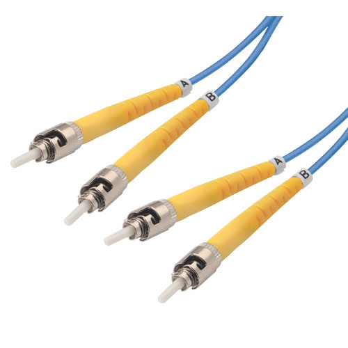 Picture of 9/125, Single Mode Fiber Cable, Dual ST / Dual ST, Blue 10.0m