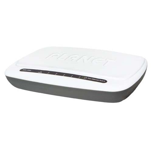 Picture of Planet 5 Port 10/100 Desktop Ethernet Switch (Plastic Case)