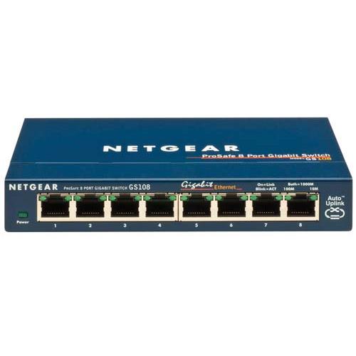 Picture of NETGEAR 10/100/1000Mbps 8 Port RJ45 Switch