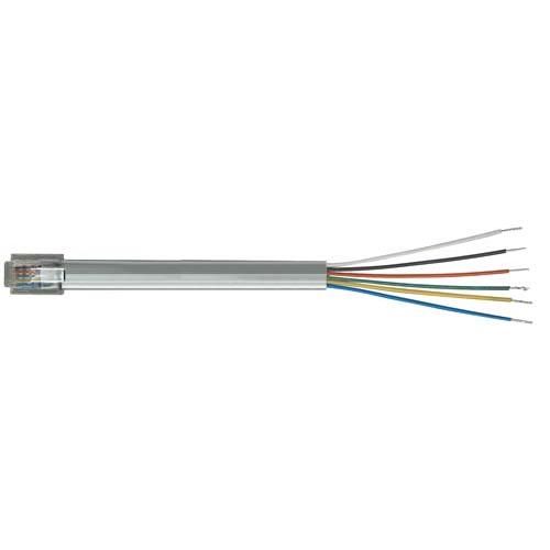 Picture of Flat Modular Cable, RJ12 (6x6) / Tinned End, 5.0 ft