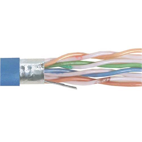 Picture of Category 6 F/UTP Riser Rated 23 AWG 4-Pair Solid Conductor Blue, 1KFT