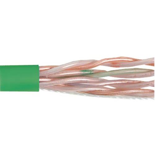 Picture of Category 6 UTP Plenum Rated 23 AWG 4-Pair Solid Conductor Green, 1KFT