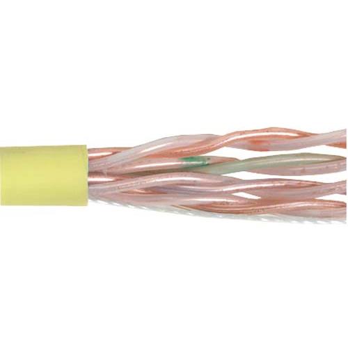 Picture of Category 6 UTP Plenum Rated 23 AWG 4-Pair Solid Conductor Yellow, 1KFT