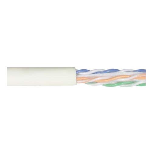Picture of Category 6 UTP Plenum Rated 23 AWG 4-Pair Solid Conductor White, 1KFT