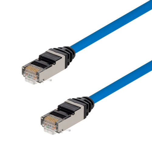 Picture of Category 6 Slim Ethernet Assembly, Shielded, CMP Plenum +105 C High Temp, Blue, 20.0Ft
