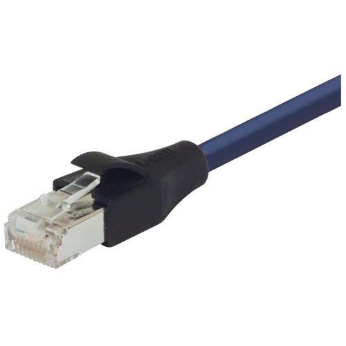 Picture of LSZH Shielded Category 6a Cable, RJ45 / RJ45, 26AWG Stranded, Blue, 20.0ft