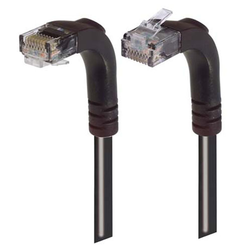 Picture of Category 6 Right Angle Patch Cable, Right Angle Up/Right Angle Down - Black 15.0 ft