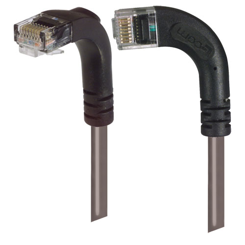 Picture of Category 6 LSZH Right Angle Patch Cable, Right Angle Left/Right Angle Down, Gray, 2.0 ft