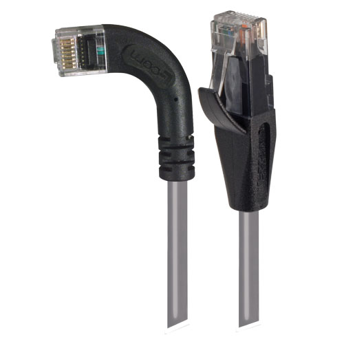 Picture of Category 6 LSZH Right Angle Patch Cable, Straight/Right Angle Left, Gray, 2.0 ft