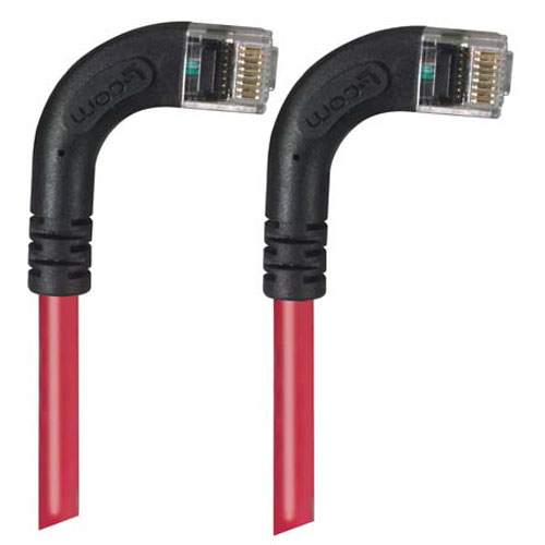 Picture of Category 5E Right Angle Patch Cable, RA Right Exit/RA Right Exit, Red 15.0 ft