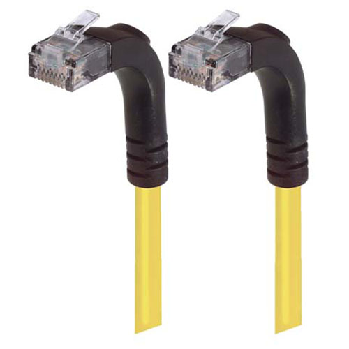 Picture of Category 5E Right Angle Patch Cable, Right Angle Up/Right Angle Up, Yellow 15.0 ft