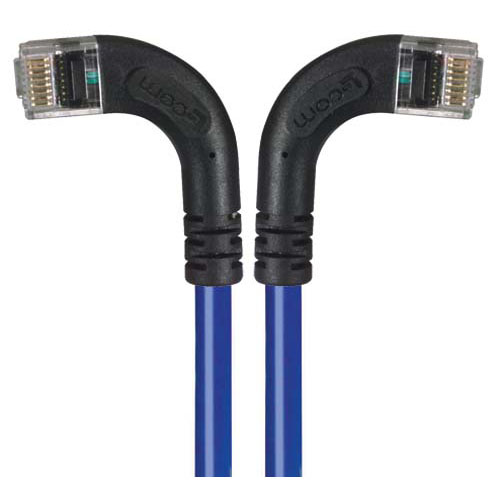 Picture of Category 5E Right Angle Patch Cable, RA Left Exit/RA Right Exit, Blue 20.0 ft