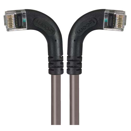 Picture of Category 5E Right Angle Patch Cable, RA Left Exit/RA Right Exit, Gray, 7.0 ft