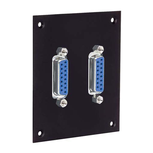 Picture of Universal Sub-Panel, 2 DB15 Feed-Thru Adapters