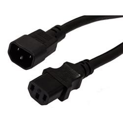 Picture of Heavy Duty CPU/PDU Power Cord C14 to C13 15 AMP 1FT