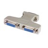 Picture of DB15 Y Splitter Adapter, DB15M - DB15F & DB15F