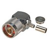 Picture of Type N Male Crimp Right Angle for RG142/RG223/RG400 Cable